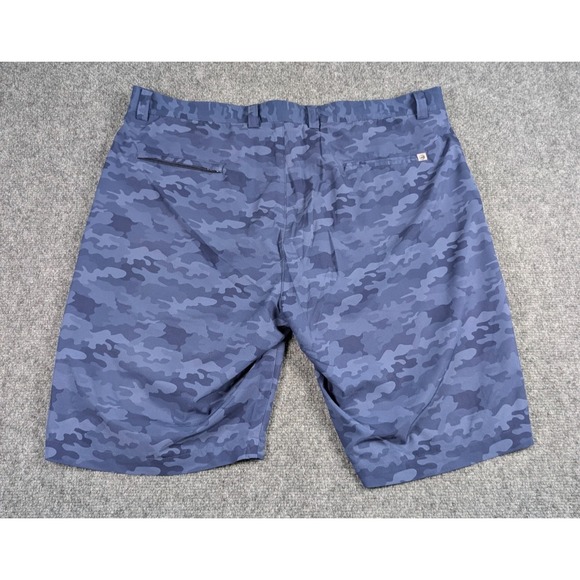 Peter Millar Shackleford Hybrid Golf Shorts Mens 38 Navy Blue Camo 10" - Picture 7 of 8